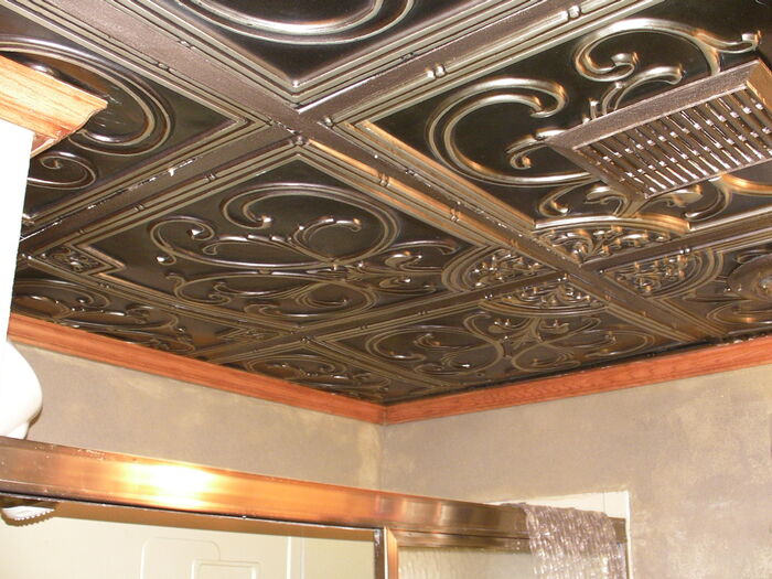 CT204 Ceiling Tile Antique Gold